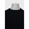 Men's wool sweater with print
