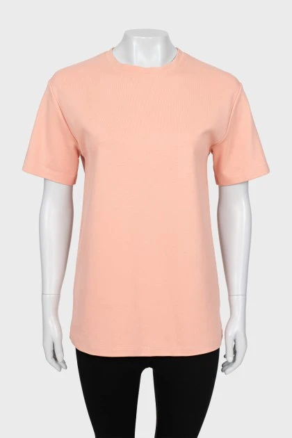 Pink straight fit T-shirt