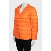 Orange quilted jacket