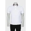 Men's white t-shirt with perforation