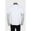 Men's white t-shirt with perforation