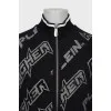 Men's sports jacket with signature print
