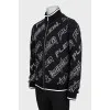 Men's sports jacket with signature print
