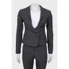Gray suit with trousers