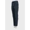 Straight-leg jeans in dark gray