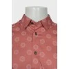 Men's floral print shirt with tag