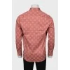 Men's floral print shirt with tag