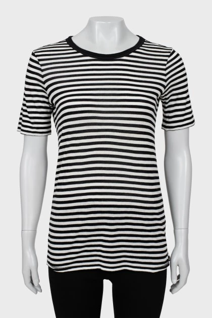 Black and white striped T-shirt
