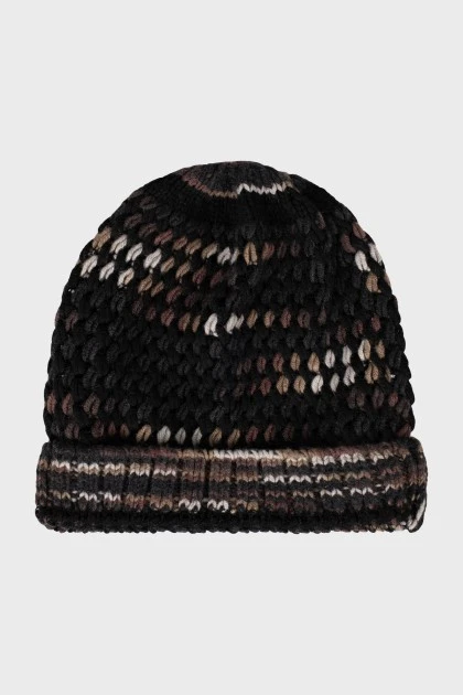 Mixed color knitted hat