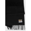 Black cashmere scarf
