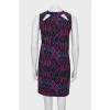 A-line dress in abstract print