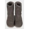 Warm UGG boots in gray
