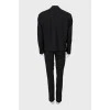 Black suit of jacket and trousers