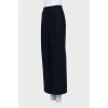 Blue wool skirt