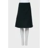 A-line wool skirt
