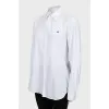 White fitted shirt