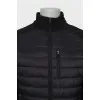 Men's black jacket with zipper