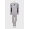 Tracksuit with ribbed print