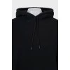 Oversized hoodie with side zips