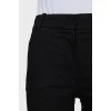 Tapered trousers with arrows