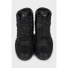 Men's black lace-up boots
