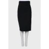 Black skirt with side buttons
