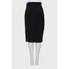 Black skirt with side buttons