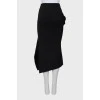 Wool skirt with side slit