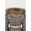 Reversible jacket with fur