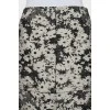 Black and white floral skirt
