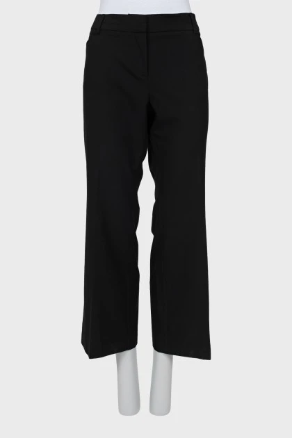 Cropped trousers with arrows