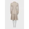 Beige suit jacket and skirt
