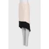 Silk skirt with back slit