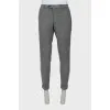 Men's gray trousers with arrows