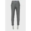 Men's gray trousers with arrows