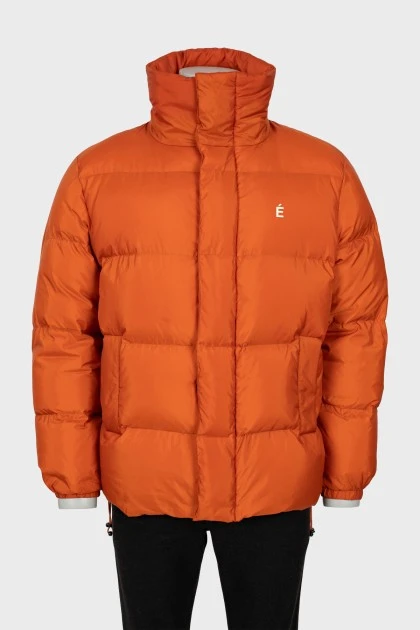 Men's orange down jacket