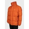 Men's orange down jacket