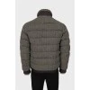 Men's printed wool jacket