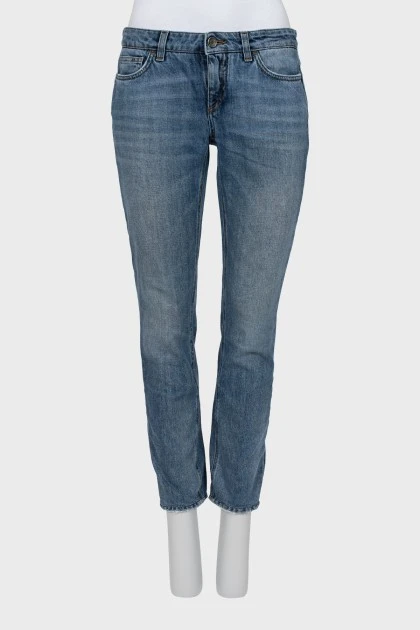 Blue low waist jeans