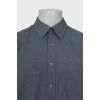 Men's gray shirt with pocket