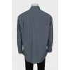 Men's gray shirt with pocket