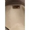 Leather crossbody bag with keychain