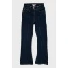 Flared jeans with tapered seams