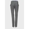 Mid-rise wool trousers