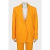 Orange suit with trousers