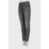 Gray skinny fit jeans