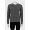 Gray oversized sweater