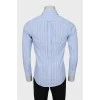 Men's striped fitted shirt