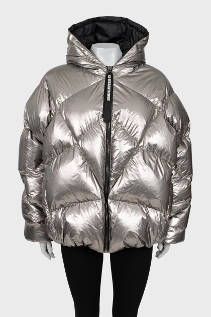 Silver oversized jacket