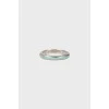 Two-tone silver ring